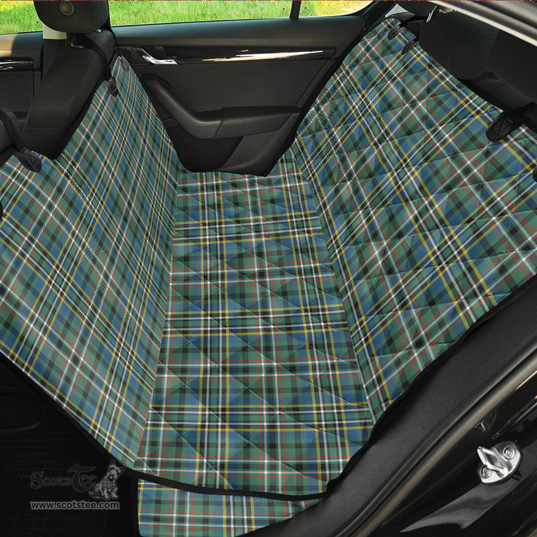 ScotsTee Shop Scottish SCOTT GREEN ANCIENT Clan Tartan Pet Seat Cover, Dog Car Seat Cover