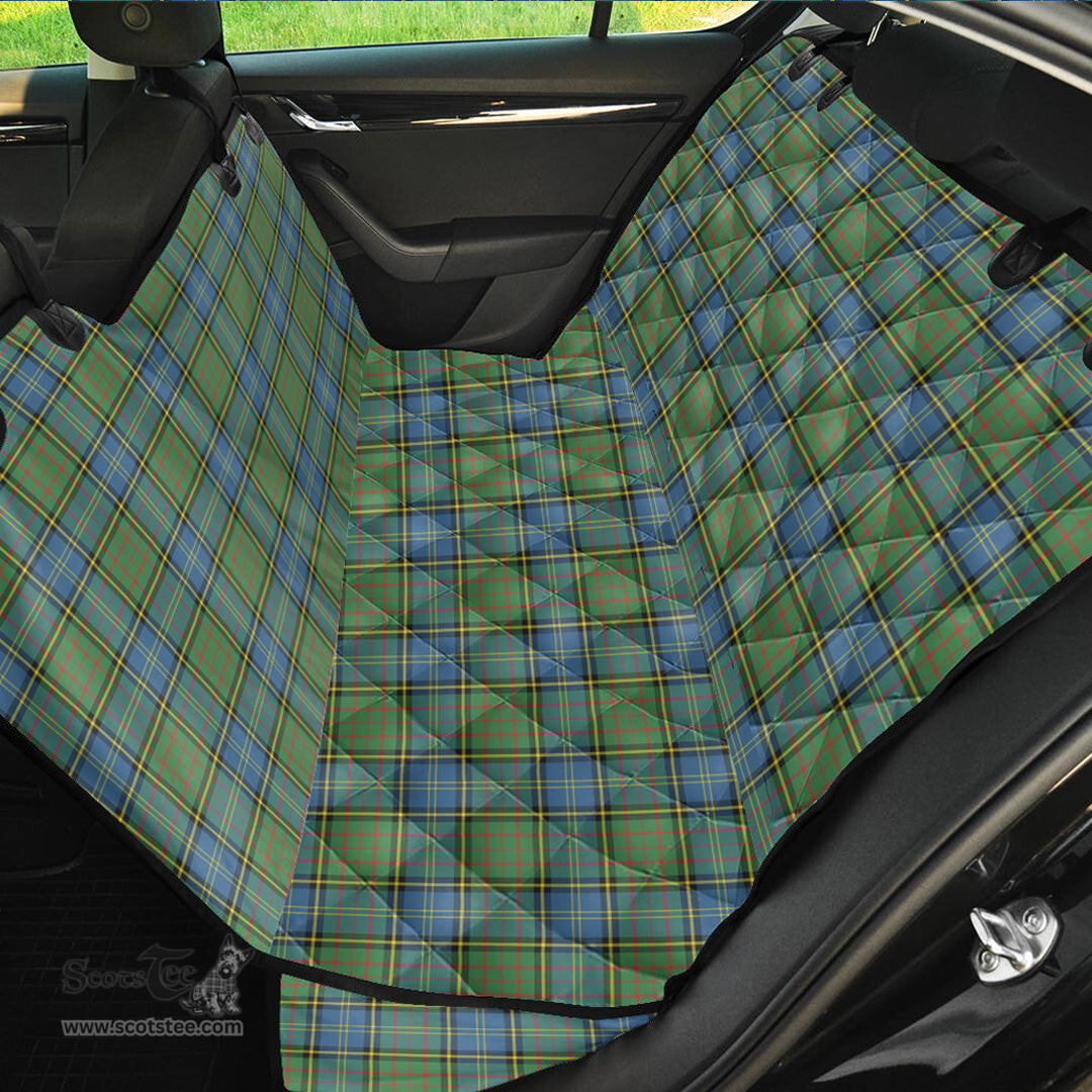 ScotsTee Shop Scottish MacMillan Hunting Ancient Clan Tartan Pet Seat Cover, Dog Car Seat Cover