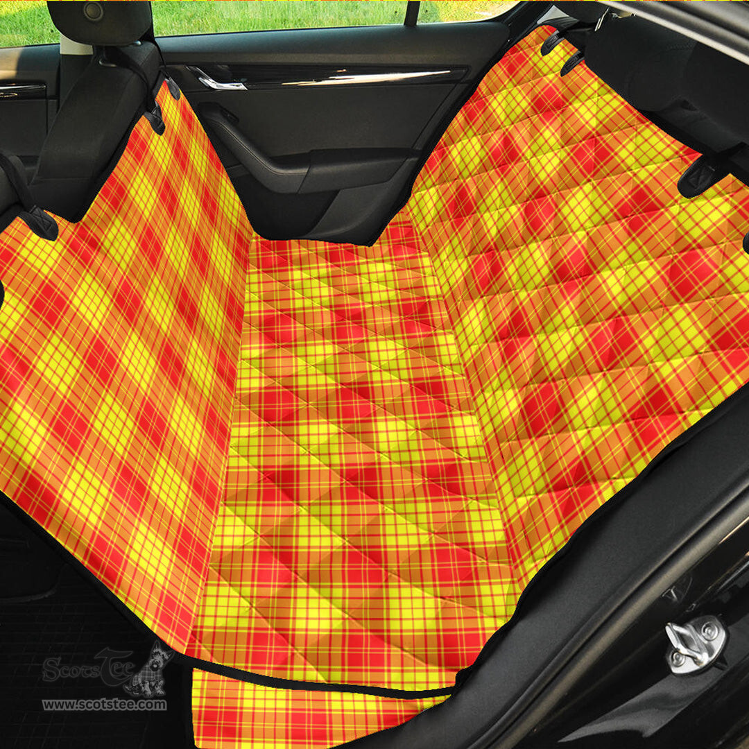 ScotsTee Shop Scottish MacLeod of Raasay Clan Tartan Pet Seat Cover, Dog Car Seat Cover