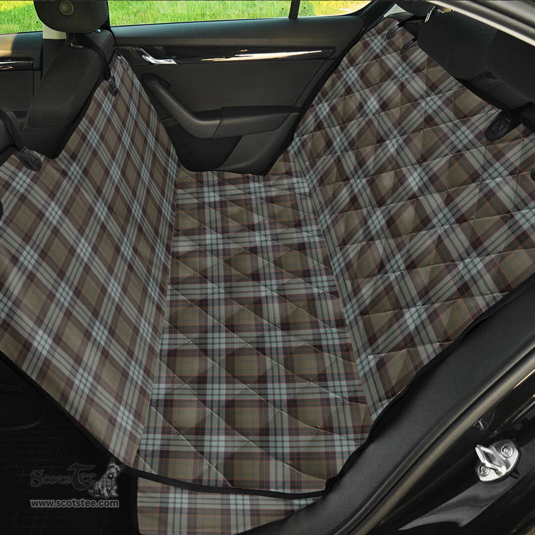 ScotsTee Shop Scottish Stewart Old Weathered Clan Tartan Pet Seat Cover, Dog Car Seat Cover