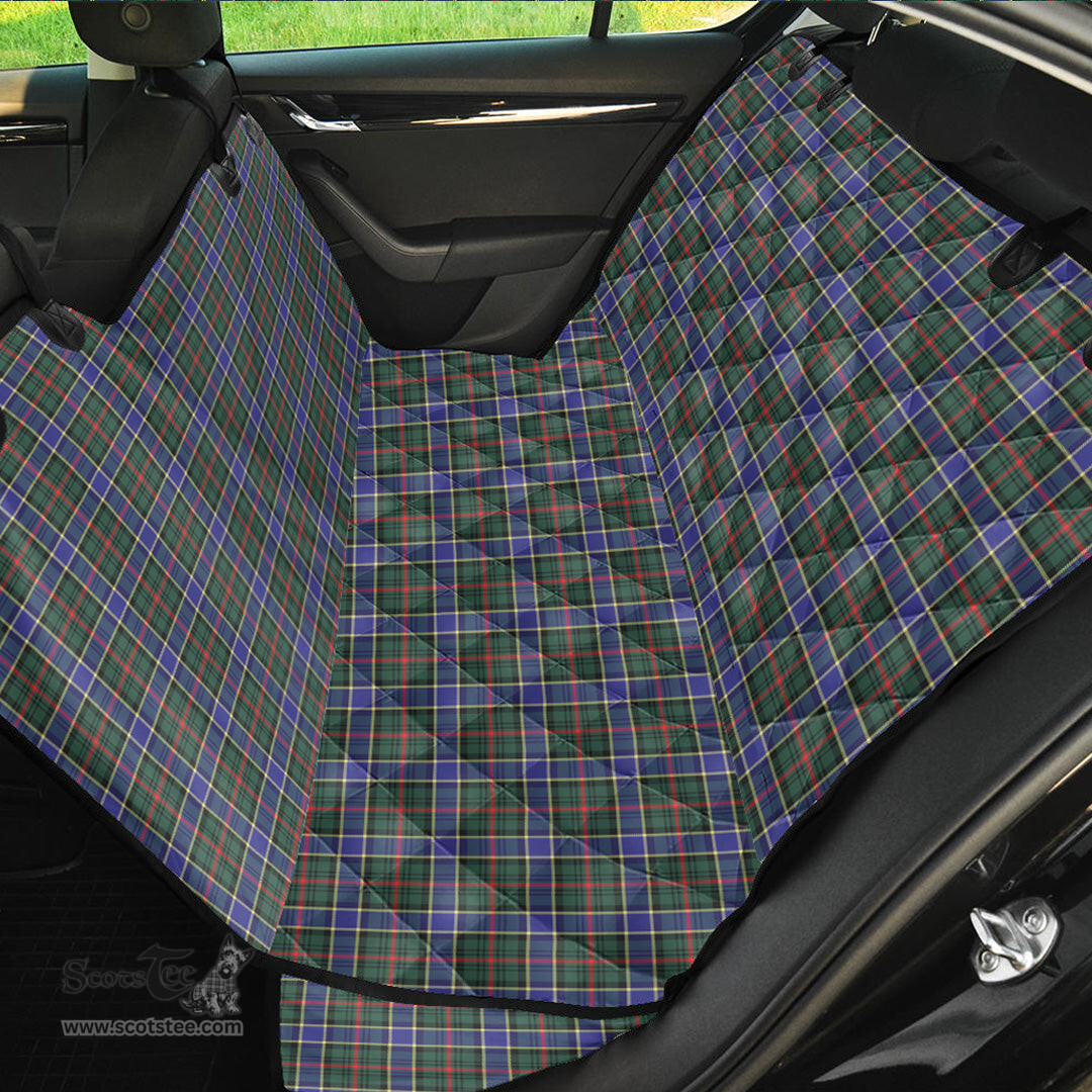 ScotsTee Shop Scottish Ogilvie Hunting Modern Clan Tartan Pet Seat Cover, Dog Car Seat Cover