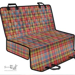 ScotsTee Shop Scottish Ogilvie of Airlie Ancient Clan Tartan Pet Seat Cover, Dog Car Seat Cover