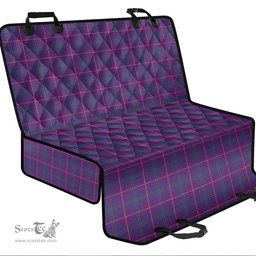 ScotsTee Shop Scottish Pride of Glencoe Clan Tartan Pet Seat Cover, Dog Car Seat Cover