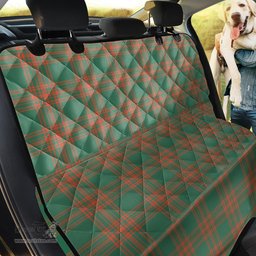 ScotsTee Shop Scottish Menzies Green Ancient Clan Tartan Pet Seat Cover, Dog Car Seat Cover