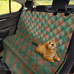 ScotsTee Shop Scottish Menzies Green Ancient Clan Tartan Pet Seat Cover, Dog Car Seat Cover