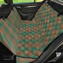 ScotsTee Shop Scottish Menzies Green Ancient Clan Tartan Pet Seat Cover, Dog Car Seat Cover