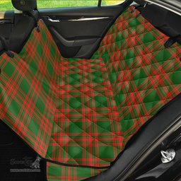 ScotsTee Shop Scottish Menzies Green Modern Clan Tartan Pet Seat Cover, Dog Car Seat Cover