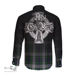 ScotsTee Shop Scottish Forbes Dress Clan Crest Tartan Alba Gu Brath Celtic Inspired Tartan Long Sleeve Shirt