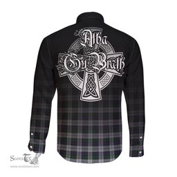 ScotsTee Shop Scottish Campbell of Cawdor Dress Clan Crest Tartan Alba Gu Brath Celtic Inspired Tartan Long Sleeve Shirt