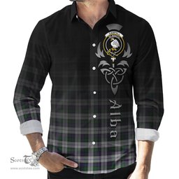 ScotsTee Shop Scottish Campbell of Cawdor Dress Clan Crest Tartan Alba Gu Brath Celtic Inspired Tartan Long Sleeve Shirt