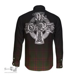ScotsTee Shop Scottish MacGillivray Hunting Clan Crest Tartan Alba Gu Brath Celtic Inspired Tartan Long Sleeve Shirt