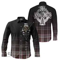 ScotsTee Shop Scottish Scott Dress Clan Crest Tartan Alba Gu Brath Celtic Inspired Tartan Long Sleeve Shirt