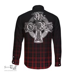 ScotsTee Shop Scottish Murray of Ochtertyre Clan Crest Tartan Alba Gu Brath Celtic Inspired Tartan Long Sleeve Shirt