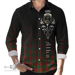 ScotsTee Shop Scottish Turnbull Dress Clan Crest Tartan Alba Gu Brath Celtic Inspired Tartan Long Sleeve Shirt