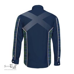 ScotsTee Shop Scottish Keith Clan Scottish Crest and Scottish Thistle Sport Tartan Long Sleeve Shirt