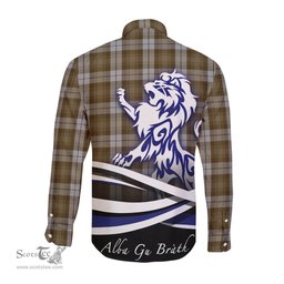 ScotsTee Shop Scottish Baillie Dress Clan Crest Tartan Alba Gu Brath Regal Lion Emblem Long Sleeve Shirt