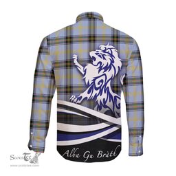 ScotsTee Shop Scottish Bell Clan Crest Tartan Alba Gu Brath Regal Lion Emblem Long Sleeve Shirt