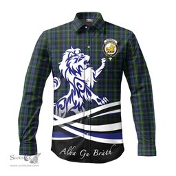ScotsTee Shop Scottish Campbell of Argyll #01 Clan Crest Tartan Alba Gu Brath Regal Lion Emblem Long Sleeve Shirt