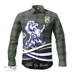 ScotsTee Shop Scottish Craig Clan Crest Tartan Alba Gu Brath Regal Lion Emblem Long Sleeve Shirt