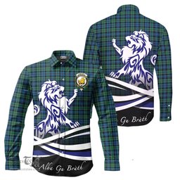 ScotsTee Shop Scottish Campbell Ancient 02 Clan Crest Tartan Alba Gu Brath Regal Lion Emblem Long Sleeve Shirt