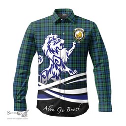 ScotsTee Shop Scottish Campbell Ancient 02 Clan Crest Tartan Alba Gu Brath Regal Lion Emblem Long Sleeve Shirt