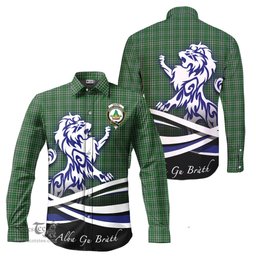 ScotsTee Shop Scottish Gayre Dress Clan Crest Tartan Alba Gu Brath Regal Lion Emblem Long Sleeve Shirt