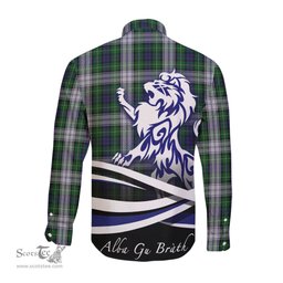 ScotsTee Shop Scottish Forbes Dress Clan Crest Tartan Alba Gu Brath Regal Lion Emblem Long Sleeve Shirt
