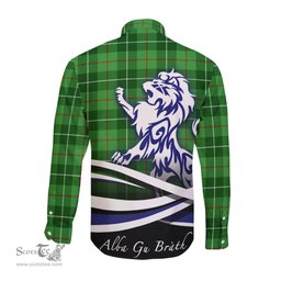 ScotsTee Shop Scottish Clephan Clan Crest Tartan Alba Gu Brath Regal Lion Emblem Long Sleeve Shirt