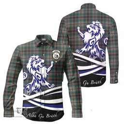 ScotsTee Shop Scottish Craig Ancient Clan Crest Tartan Alba Gu Brath Regal Lion Emblem Long Sleeve Shirt