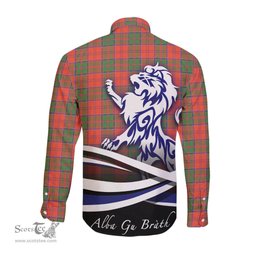 ScotsTee Shop Scottish Grant Ancient Clan Crest Tartan Alba Gu Brath Regal Lion Emblem Long Sleeve Shirt