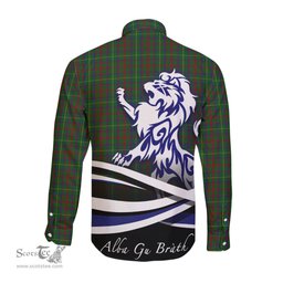 ScotsTee Shop Scottish MacKintosh Hunting Clan Crest Tartan Alba Gu Brath Regal Lion Emblem Long Sleeve Shirt