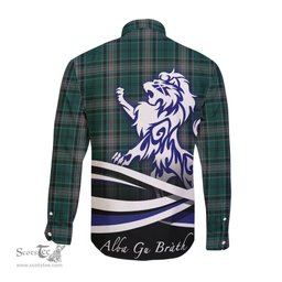 ScotsTee Shop Scottish Kelly of Sleat Hunting Clan Crest Tartan Alba Gu Brath Regal Lion Emblem Long Sleeve Shirt