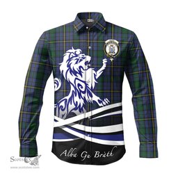 ScotsTee Shop Scottish Hope Clan Originaux Clan Crest Tartan Alba Gu Brath Regal Lion Emblem Long Sleeve Shirt
