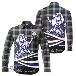 ScotsTee Shop Scottish MacCallum Dress Clan Crest Tartan Alba Gu Brath Regal Lion Emblem Long Sleeve Shirt