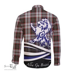 ScotsTee Shop Scottish Scott Dress Clan Crest Tartan Alba Gu Brath Regal Lion Emblem Long Sleeve Shirt
