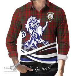 ScotsTee Shop Scottish Matheson Dress Clan Crest Tartan Alba Gu Brath Regal Lion Emblem Long Sleeve Shirt