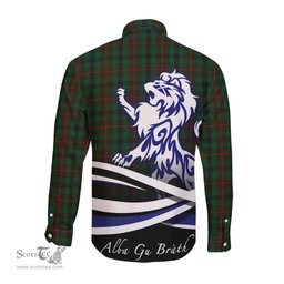 ScotsTee Shop Scottish Tennant Clan Crest Tartan Alba Gu Brath Regal Lion Emblem Long Sleeve Shirt