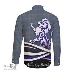 ScotsTee Shop Scottish McKerrell of Hillhouse Dress Clan Crest Tartan Alba Gu Brath Regal Lion Emblem Long Sleeve Shirt