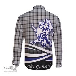 ScotsTee Shop Scottish Wallace Dress Clan Crest Tartan Alba Gu Brath Regal Lion Emblem Long Sleeve Shirt