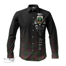 ScotsTee Shop Scottish Cairns Clan Crest Tartan Alba Gu Brath Celtic Inspired Tartan Long Sleeve Shirt