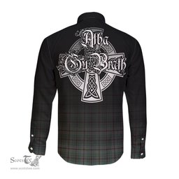 ScotsTee Shop Scottish Craig Clan Crest Tartan Alba Gu Brath Celtic Inspired Tartan Long Sleeve Shirt