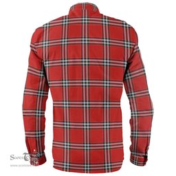 Scottish Kirkwood Clan Tartan Long Sleeve Shirt, Tartan Plaid Shirt