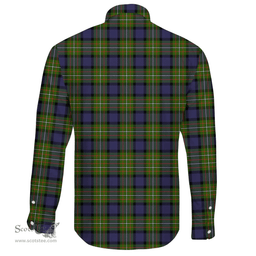 Scottish Fergusson Modern Clan Tartan Long Sleeve Button Shirt - Crest Classic Scottish Plaid Tartan Plaid
