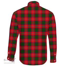 Scottish Rattray Modern Clan Tartan Long Sleeve Button Shirt - Crest Classic Scottish Plaid Tartan Plaid