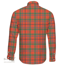 Scottish Munro Ancient Clan Tartan Long Sleeve Button Shirt - Crest Classic Scottish Plaid Tartan Plaid