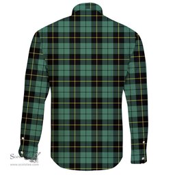 Scottish Wallace Hunting Ancient Clan Tartan Long Sleeve Button Shirt - Crest Classic Scottish Plaid Tartan Plaid