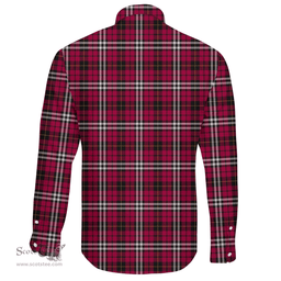 Scottish Little Clan Tartan Long Sleeve Button Shirt - Crest Classic Scottish Plaid Tartan Plaid