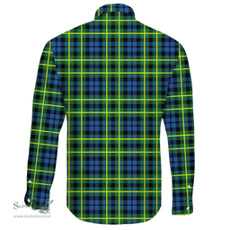 Scottish Campbell of Breadalbane Ancient Clan Tartan Long Sleeve Button Shirt - Crest Classic Scottish Plaid Tartan Plaid