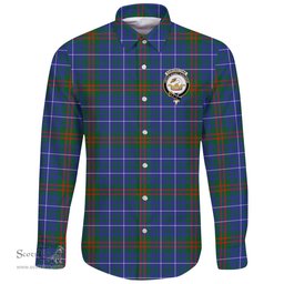 Scottish Edmonstone Clan Tartan Long Sleeve Button Shirt - Crest Classic Scottish Plaid Tartan Plaid