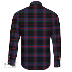 Scottish Nairn Clan Tartan Long Sleeve Button Shirt - Crest Classic Scottish Plaid Tartan Plaid